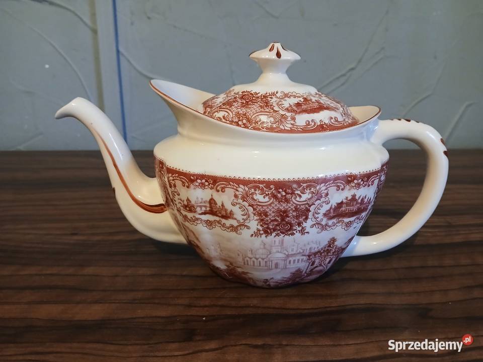 Dzbanki porcelanowe zdobione angielskie z okresu Lublin