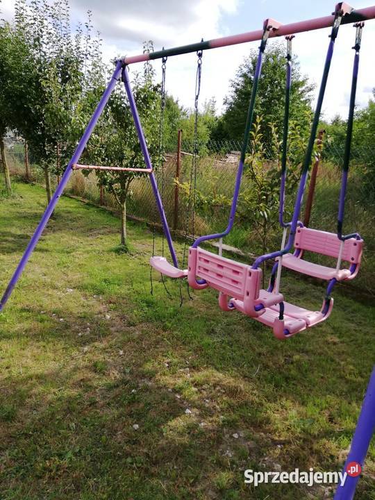 Huśtawka metalowa dzieci podwójna mazowieckie Szydłowiec