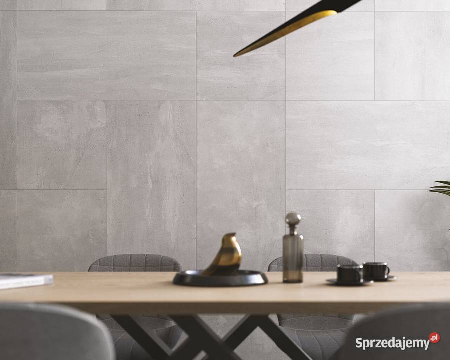 Płytka gres 90x90 duży format beton cement