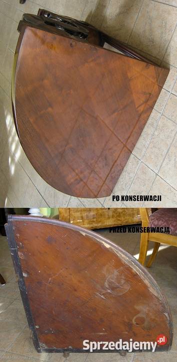 Półka narożna Ludwik filip orzech Sopot