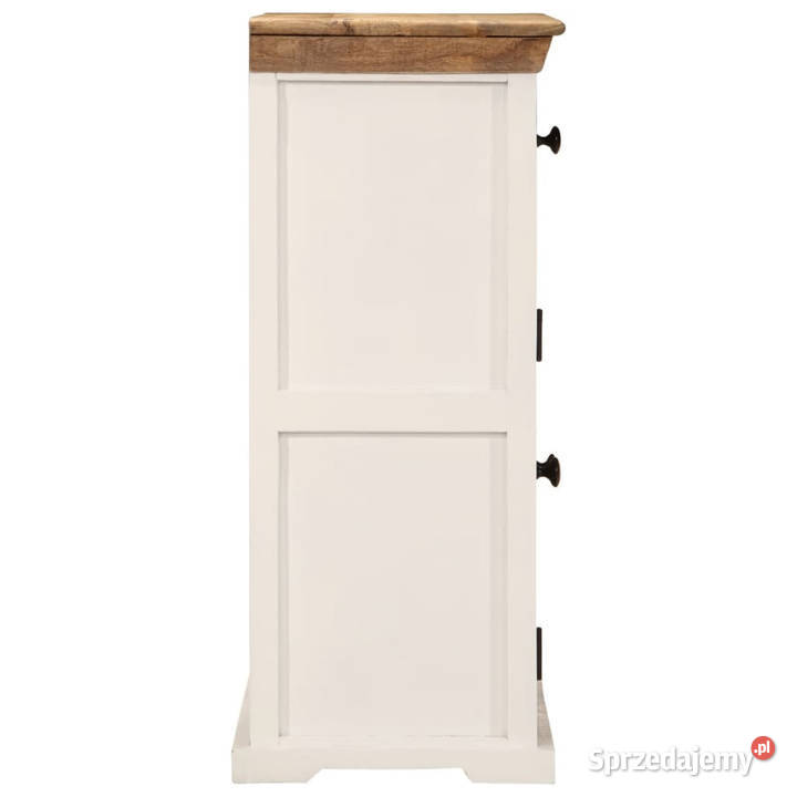 Szafka białobrązowa 55x30x73 surowe drewno mango mazowieckie Warszawa