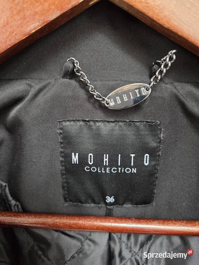 Czarna parka kurtka z kapturem Liszki sprzedam