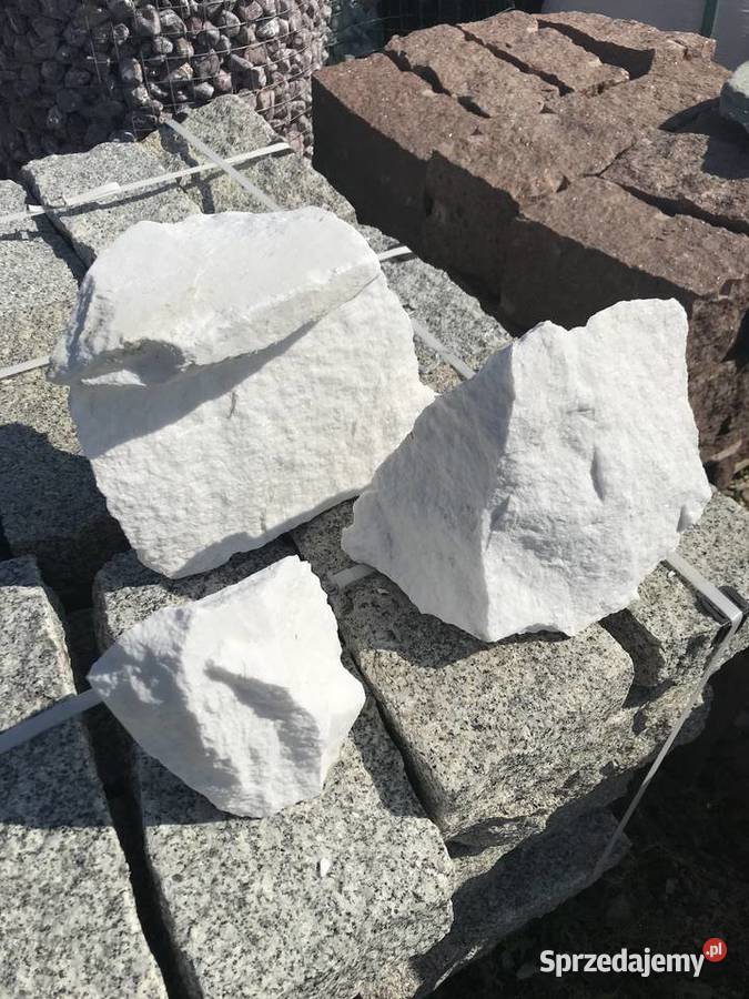 Śnieżnobiały Kamień Thassos Skała do Ogrodu Architektura ogrodowa mazowieckie