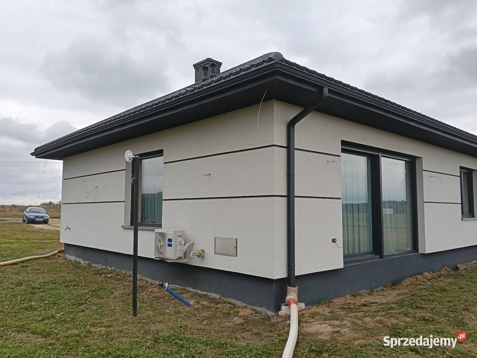 Dom w stanie surowym zamkniętym taki na zdjęciu wolnostojący Sprzedaż lubelskie Deszkowice-Kolonia