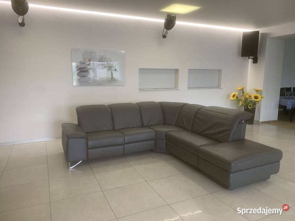 HIMOLLA NIEMIECKI NAROŻNIK SKÓRA NATURALNA 85cm śląskie