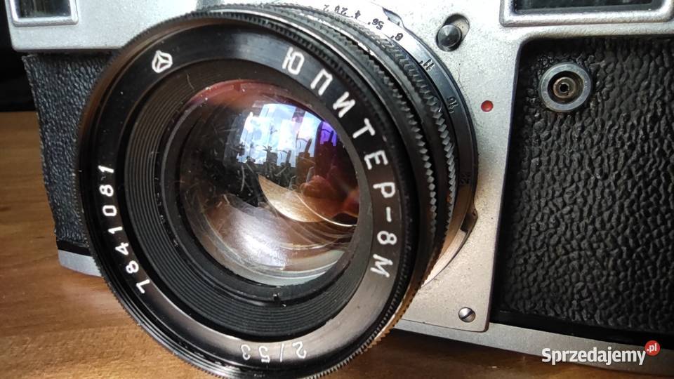 Aparat fotograficzny Kiev i obiektyw Jupiter 8M
