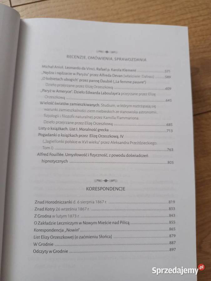 Eliza Orzeszkowa Publicystyka społeczna Serock
