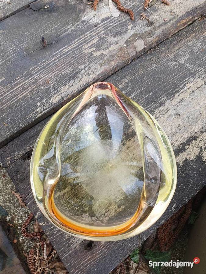 Miseczka popielniczka czeskie szkło Myszków sprzedam