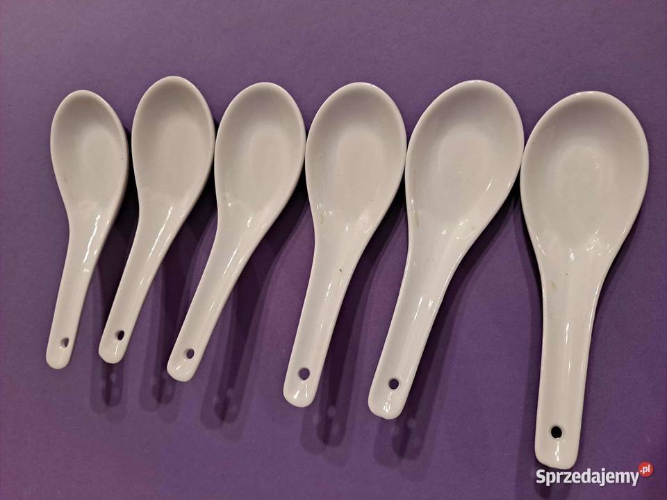 Łyżki porcelanowe chińskie 6 sztuk małopolskie
