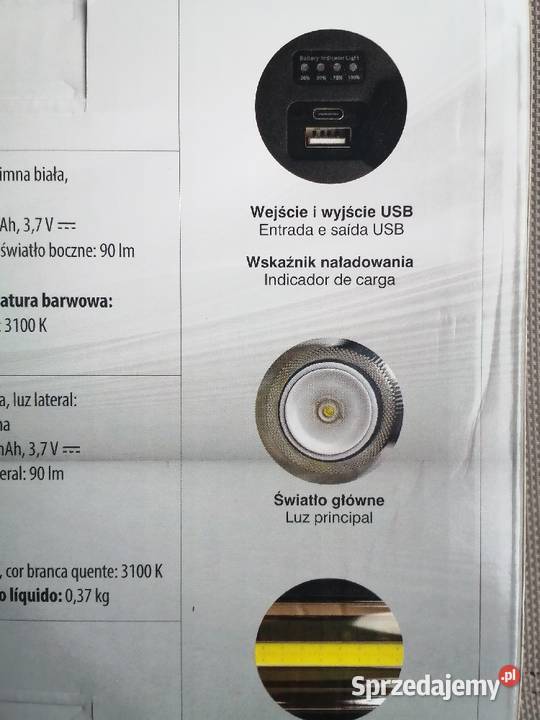 Latarka Szperacz z powerbankiem Nowa nieużywana Latarki i oświetlenie