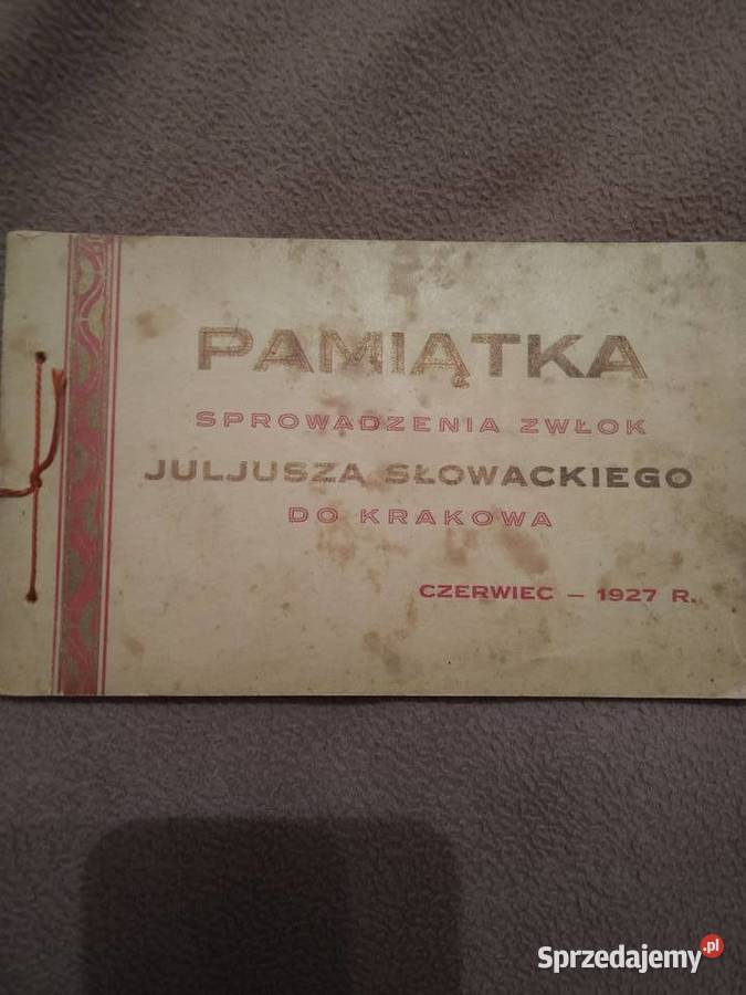 Pamiątka sprowadzenia zwłok Juliusza Słowackiego Gronowo Górne sprzedam