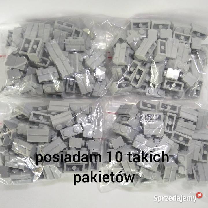 Lego Brick 1x2 Light Bluish Grey pakiet 50 Plastik małopolskie Kłaj sprzedam