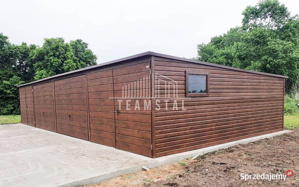 GARAŻ BLASZANY 12m x 5m spad tył 4x Brama TS224 Białystok
