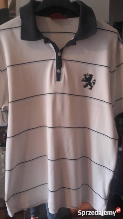 białe polo w paseczki Hilfiger biały Sosnowiec