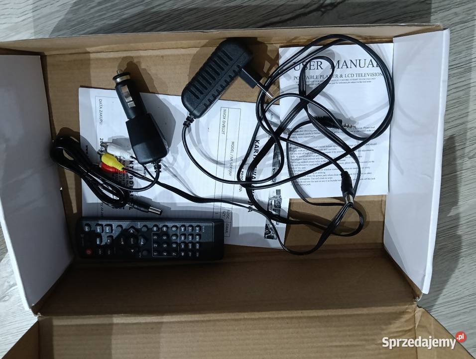Przenośny telewizor LED Nvox DVB12TD12 Drążdżewo Nowe