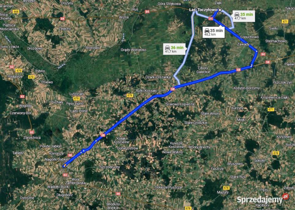 Działka Leśna 5006 m2 Łaś Toczyłowo Łaś-Toczyłowo