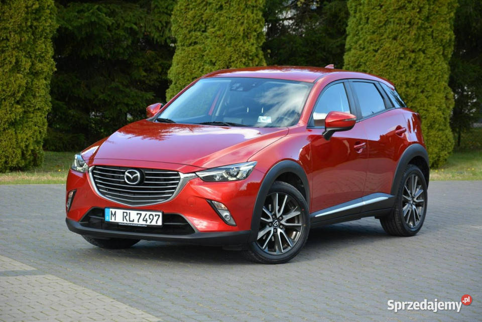 Mazda CX3 Skóry Navi Kamera Head Up Ledy Xenon elektrochrom. lusterko wst. Ostrów Mazowiecka