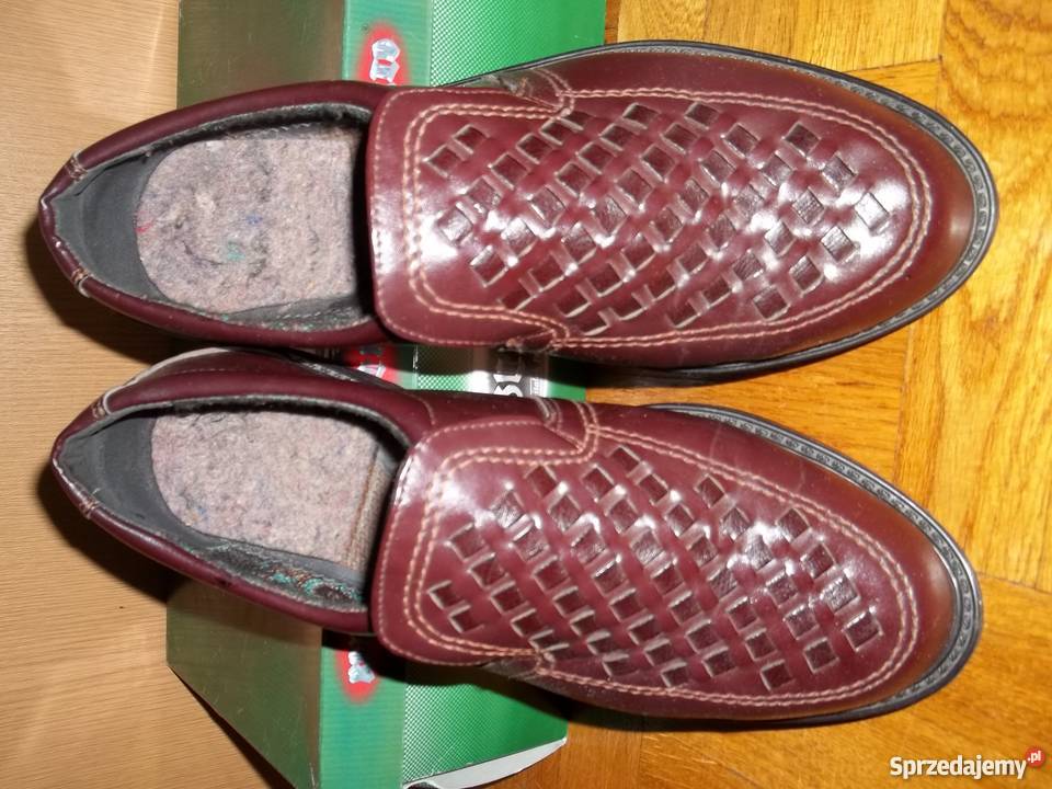 Skórzane półbuty męskie 41