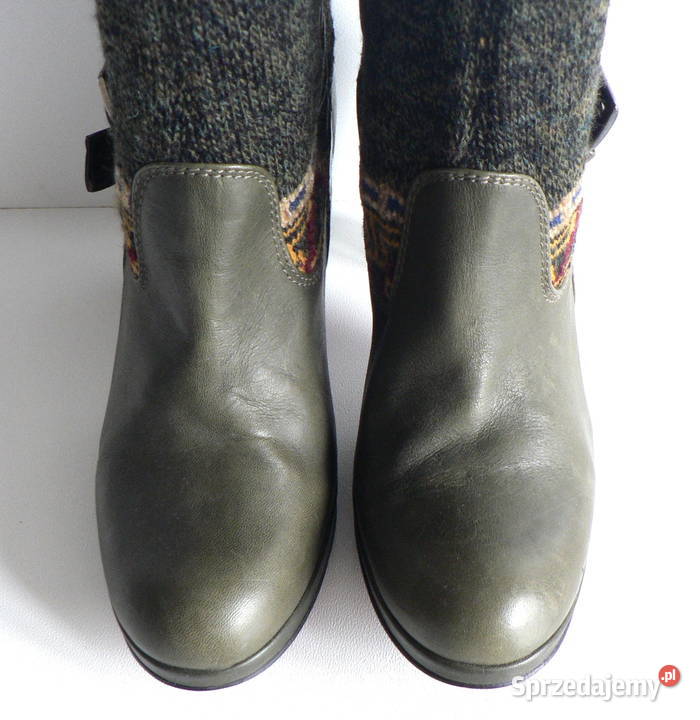 HUELLA oryginalne kozakiskóra wełna37 Łódź