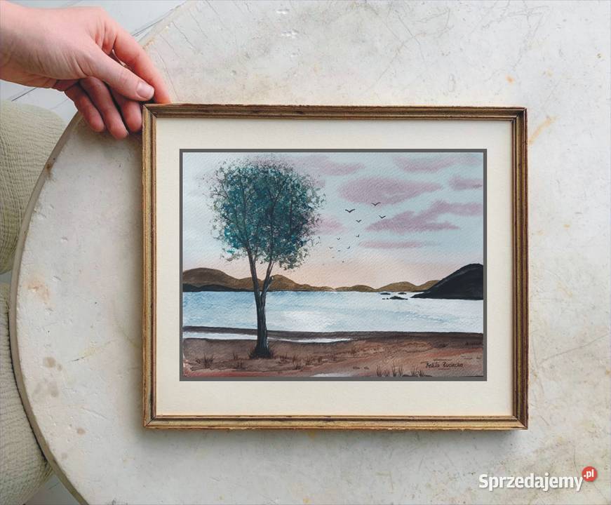 Akwarela Akwarelka Obraz pt W nieznane 24 x 18
