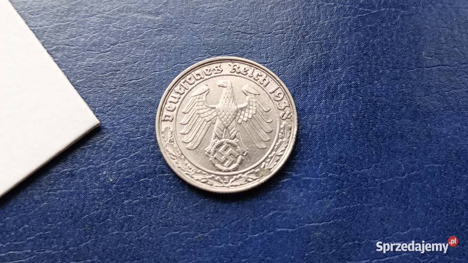 Stare monety 50 pfennig 1938 E Niemcy Lesko sprzedam