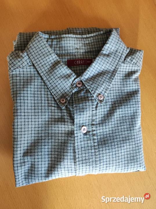 wizytowa męska koszula w kratkę bawełniana na świętokrzyskie Kielce sprzedam