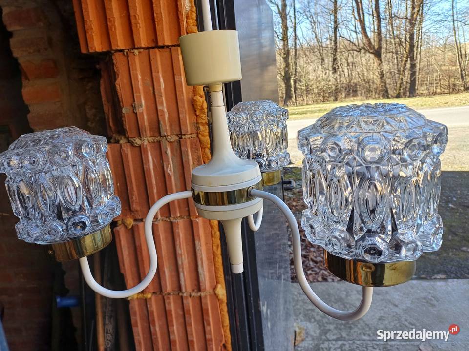 Retro lampa wisząca z 60 tych lat firmy Kamenick Lubań