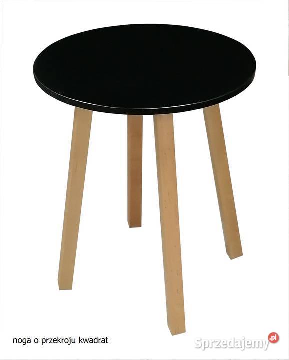 STÓŁ OKRĄGŁY FI 70 CZARNY STOLIK ŁAWA RÓŻNE Tołkiny