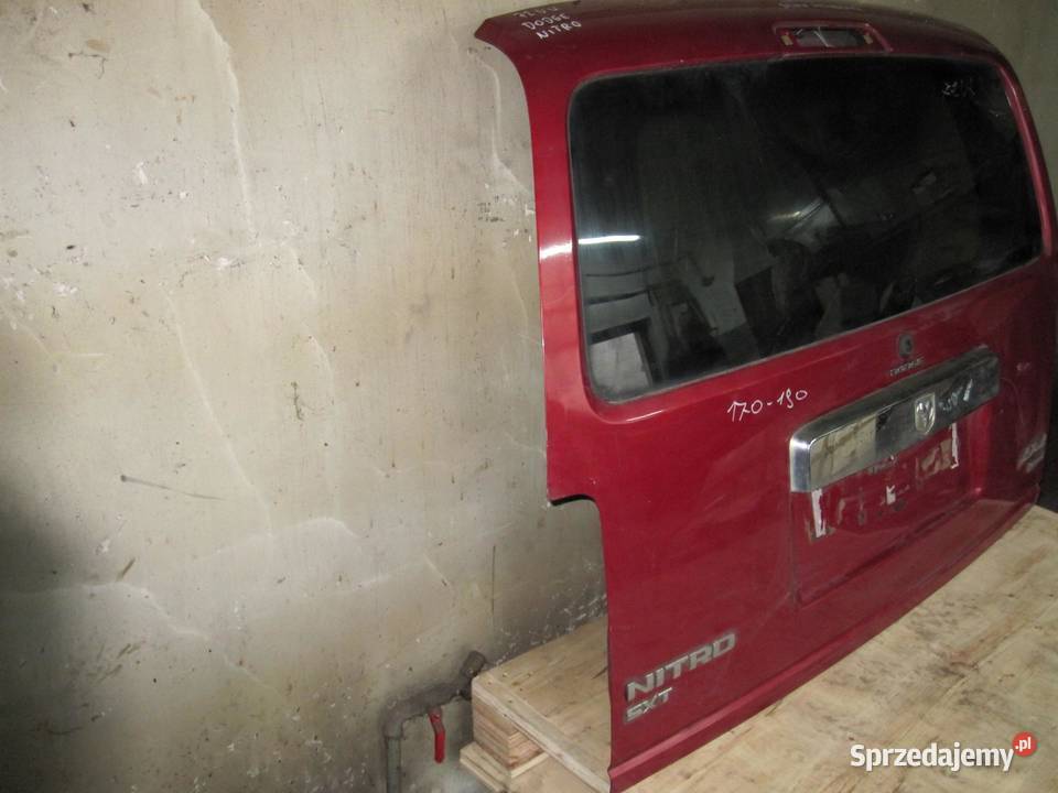 DODGE NITRO 08r klapa tył osobowe