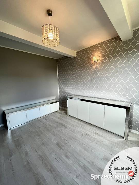 Lustrzana komoda Glamour białe szklane drzwiczki 80cm Wrocław