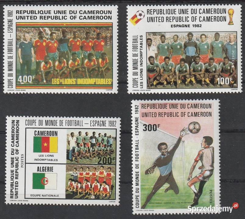 KAMERUN MŚ MUNDIAL HISZPANIA 1982 CZYSTE