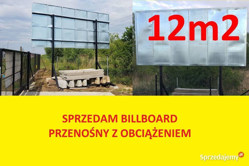 Sprzedam billboard reklamowy 12 m Jarocin woj