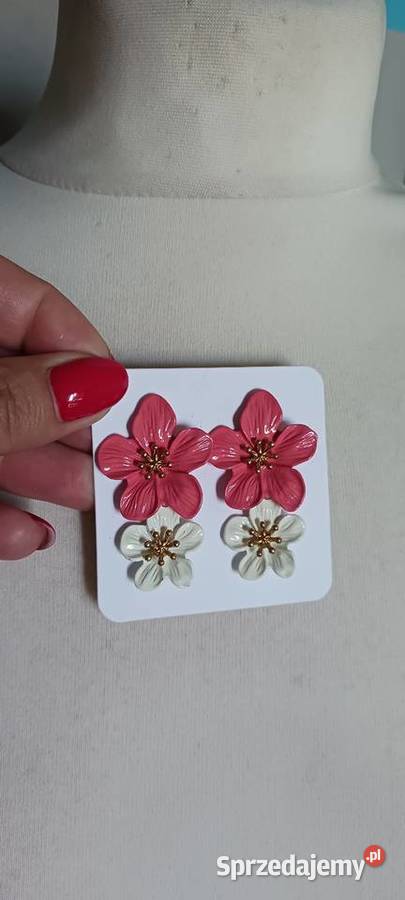 Kolczyki kwiaty Ostrowąs