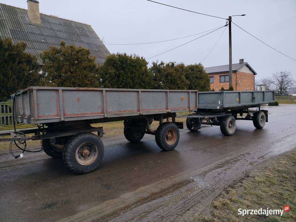 Sprzedam przyczepy wywrotki na bokinie Autosan nieuszkodzony Przyczepy rolnicze Wieczyn