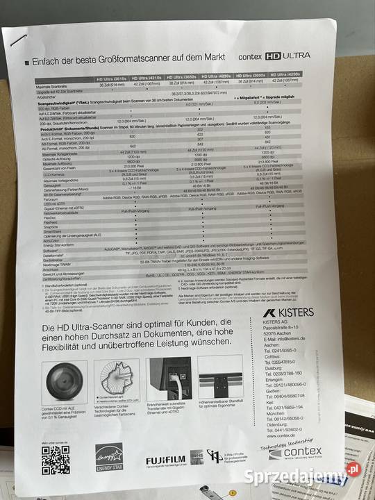 Skaner wieloformatowy HD Ultra i4250s Drukarki i skanery