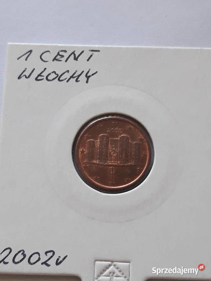 1 Eurocent Włochy 2002 r wielkopolskie Konin