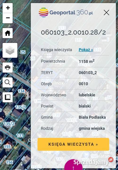 Działka budowlana Hrud Nieruchomości Zalesie