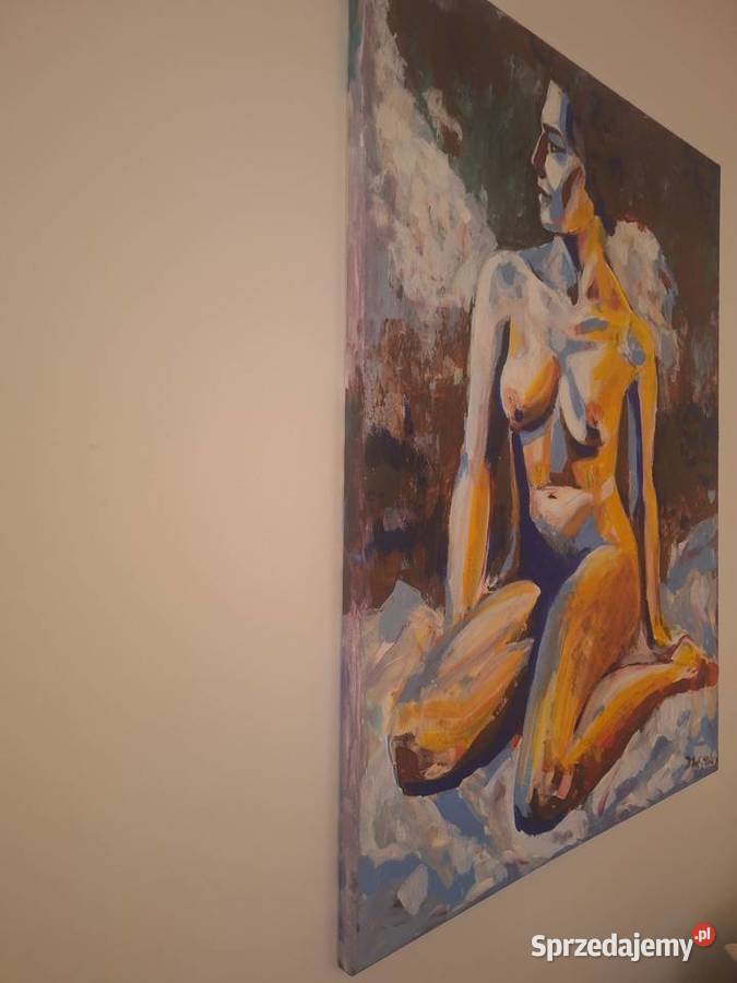 Dorora Zbroszko Akt 1 akryl 70x90x2 śląskie Poczesna
