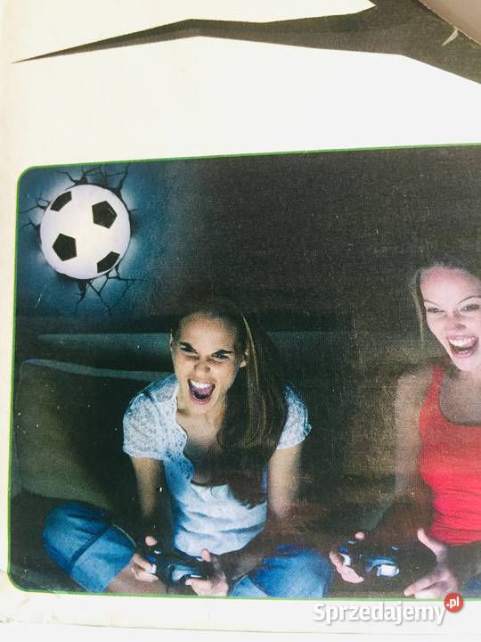 Lampka ścienna 3D LED piłka nożna Zduńska Wola