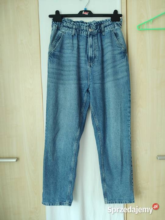 Jeansy mom na gumce Sinsay Ruciane-Nida sprzedam