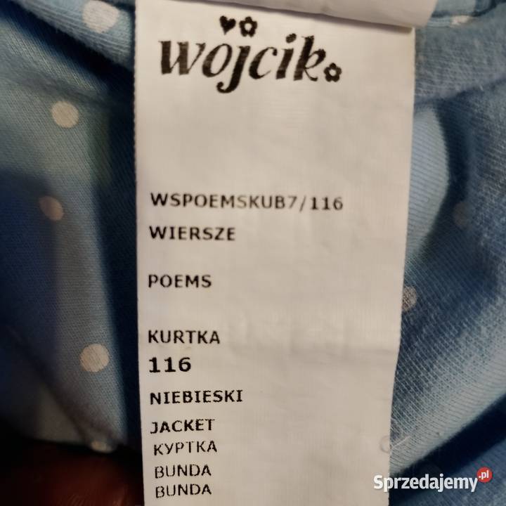 Spszedam kurteczkę WÓJCIK niebieską 116 Zaścianki