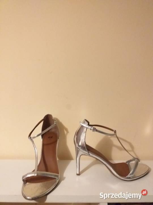 Szpilki Srebrne Pantofelki Damskie 41 H M NOWE Bydgoszcz sprzedam