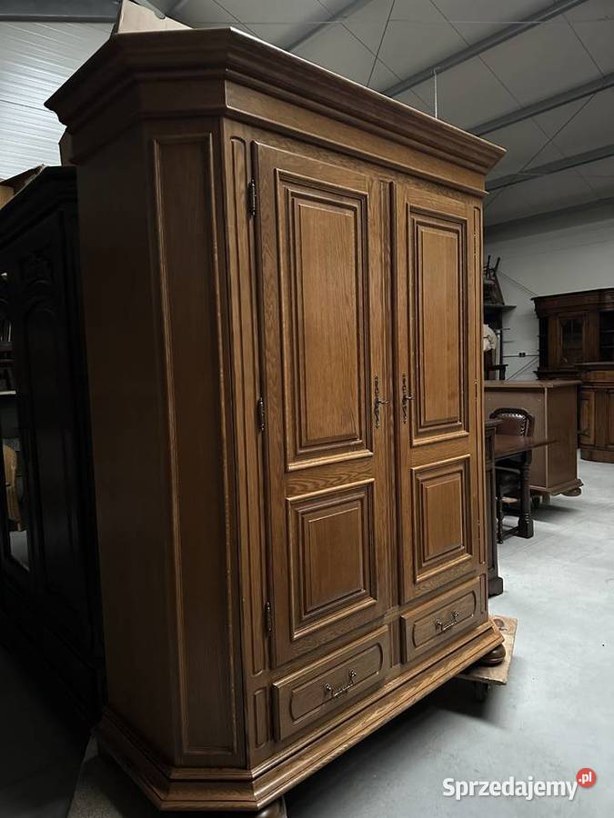 Ładna dębowa szafa z szufladami 170 meble Sławoszewek sprzedam