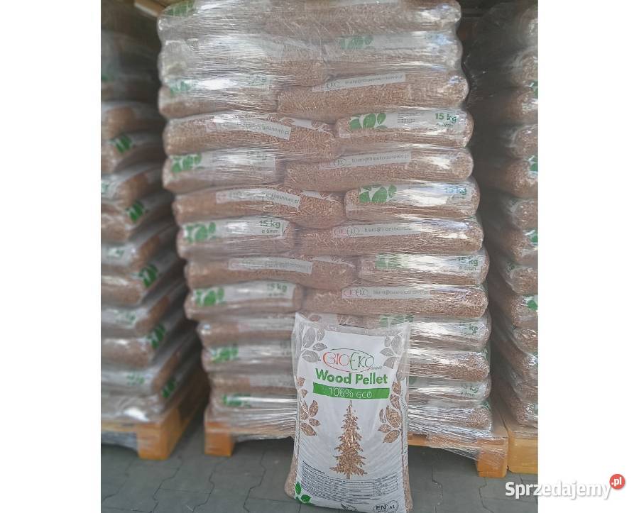 Wood Pellet paleta 65 worków 15 Barcin