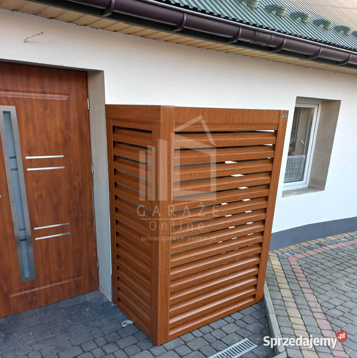 Osłona pompy ciepła 100x60x190 ciemny orzech Przasnysz
