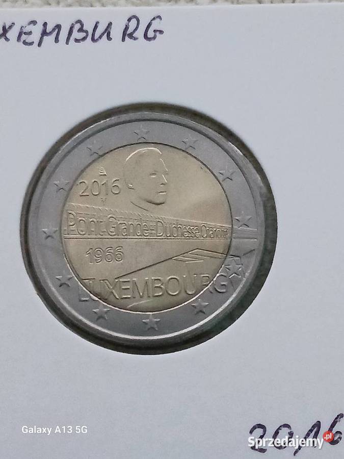 2 Euro Luksemburg 2016 r Most księżnej Konin