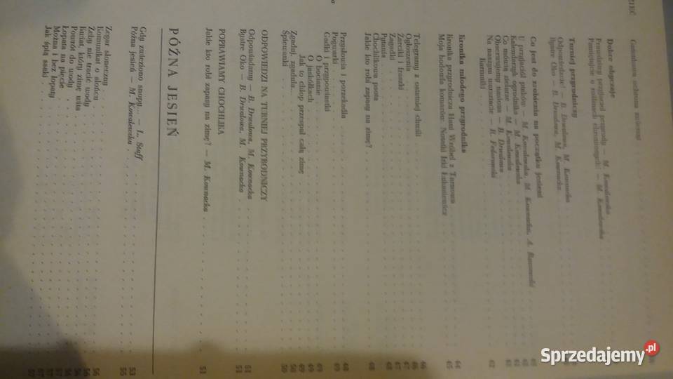 Głos przyrody jesień zima książki dziecięce Warszawa