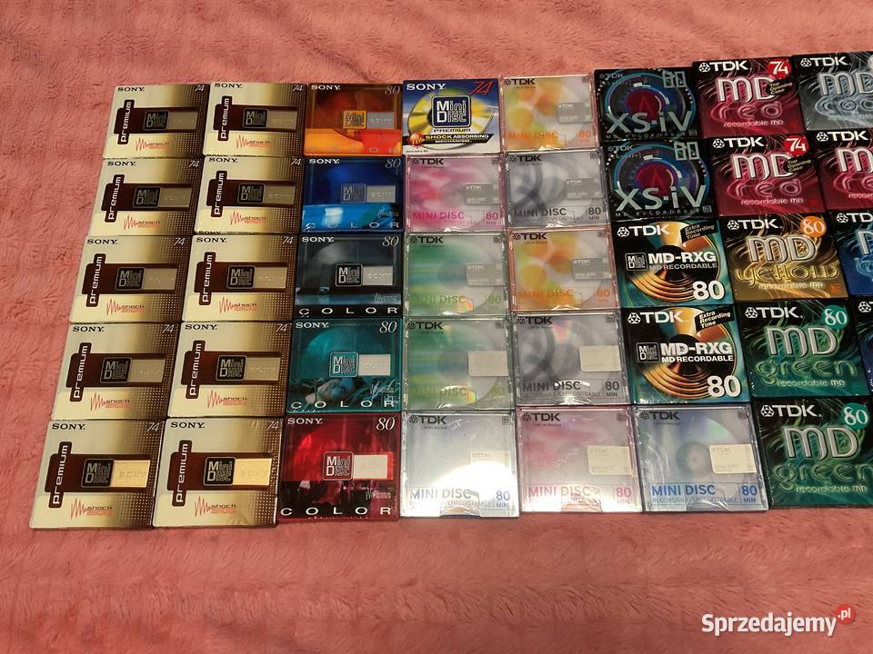 Mini disc dyskietki 47 sztuk