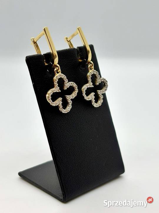 Nowe złote kolczyki pr 585 250g złoto Elbląg