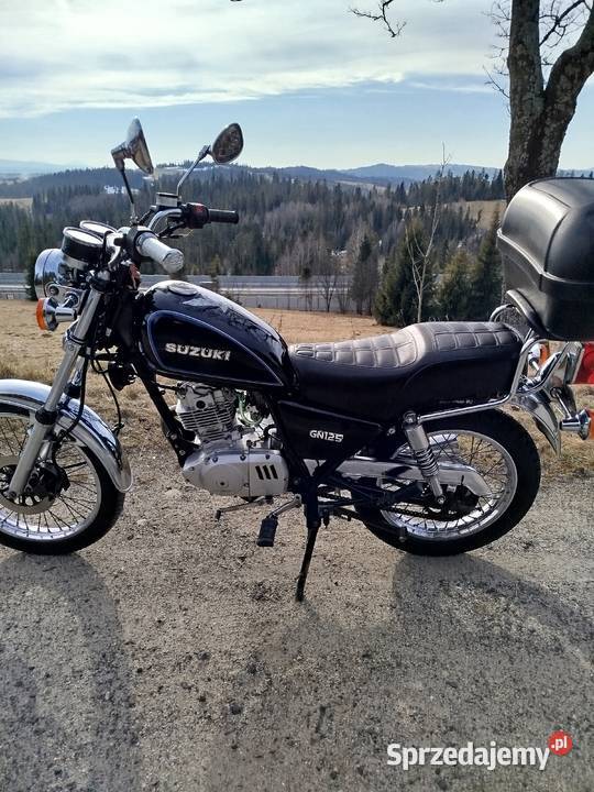 Motocykl Suzuki gn 125 klasyk jazda na kat B chopper Rdzawka
